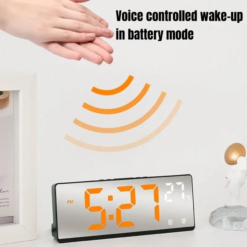 Voice Control LED Alarm Clock